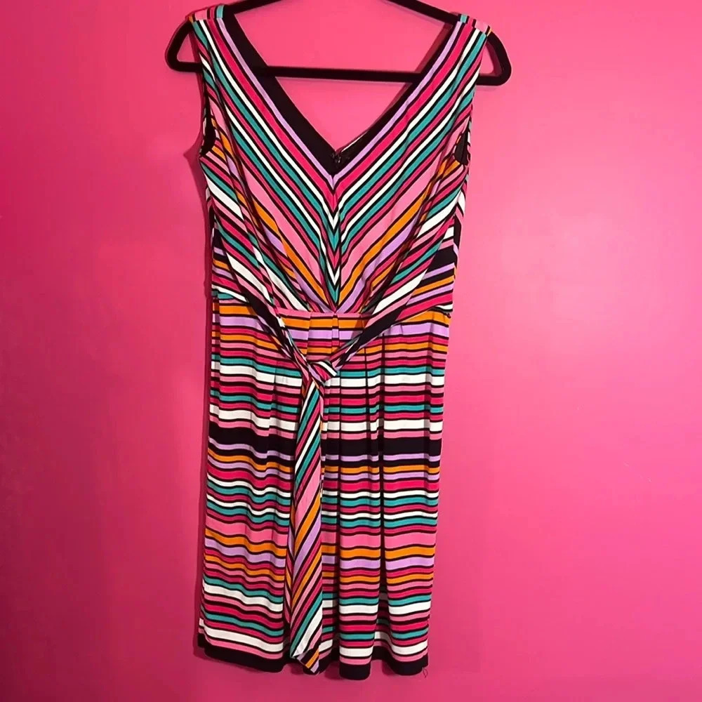 Betsey Johnson minidress colorful stripes new